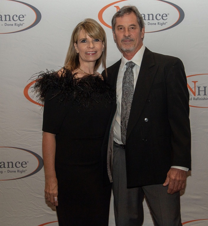 Clay and Teresa Fennimore, Owners of NHance Wood Refinishing. A proud member of the President's Club