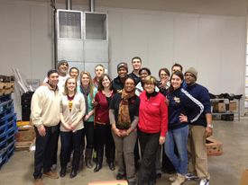 Cavs Food Bank in 2014