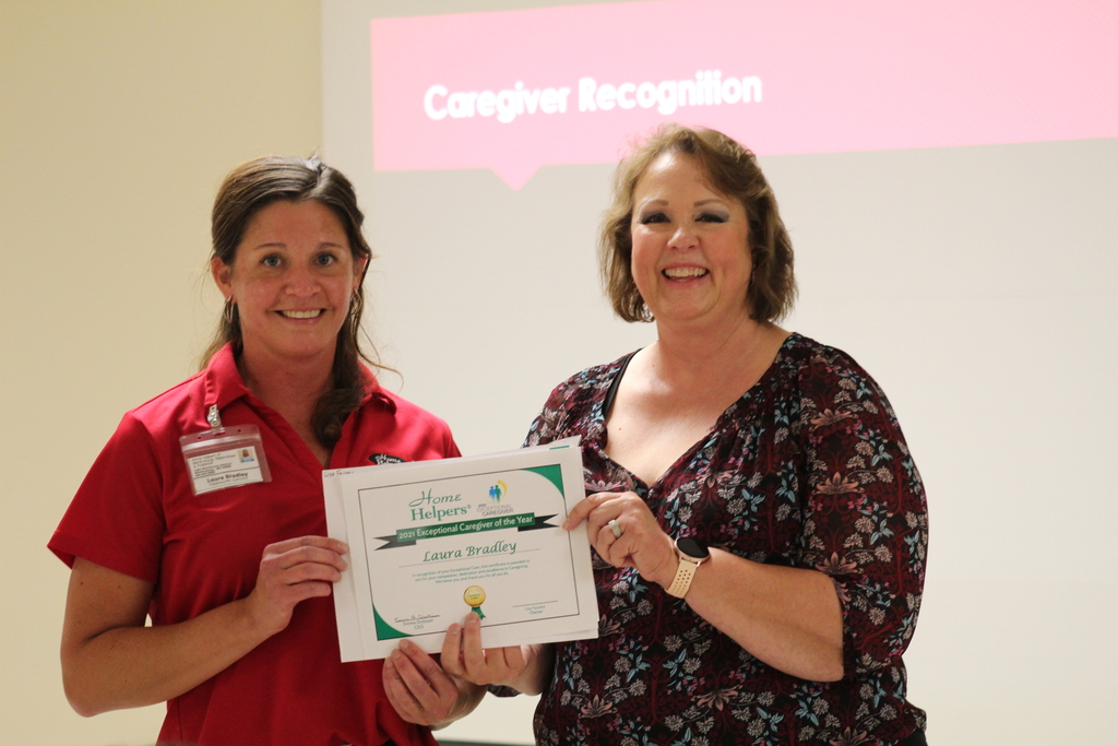 Exceptional Caregiver of the Year Recipient