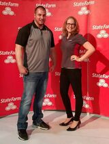 Ashley Goodenough State Farm Representing at the Mecum Auto Auction