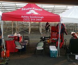 Ashley Goodenough State Farm Representing at the PIR Racetrack