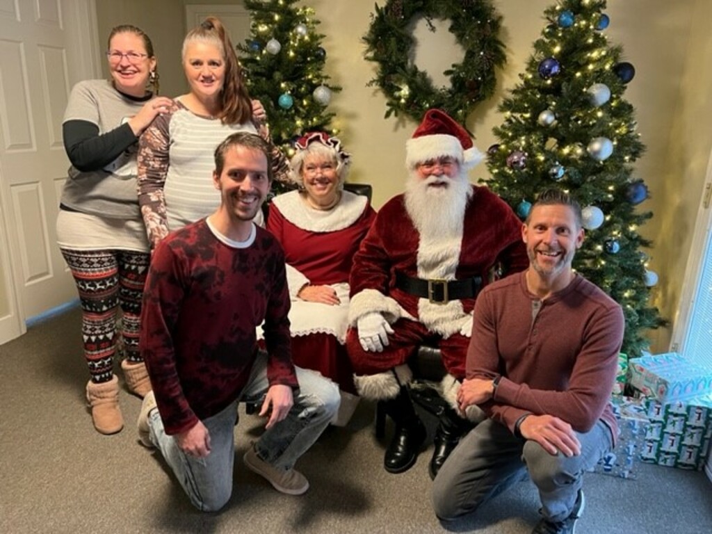 Client Santa in office event