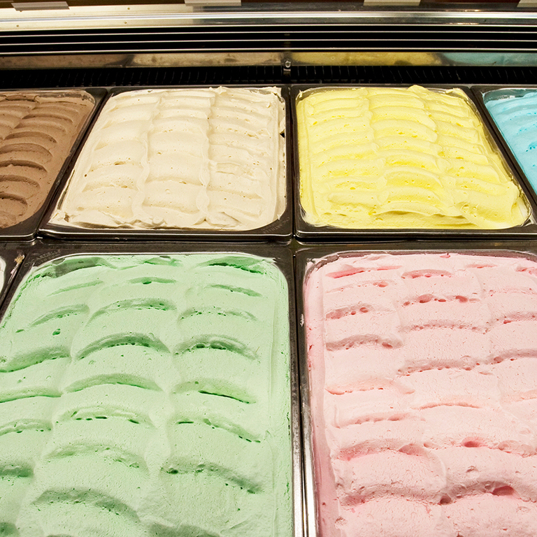 We carry a variety of delicious ice cream flavors