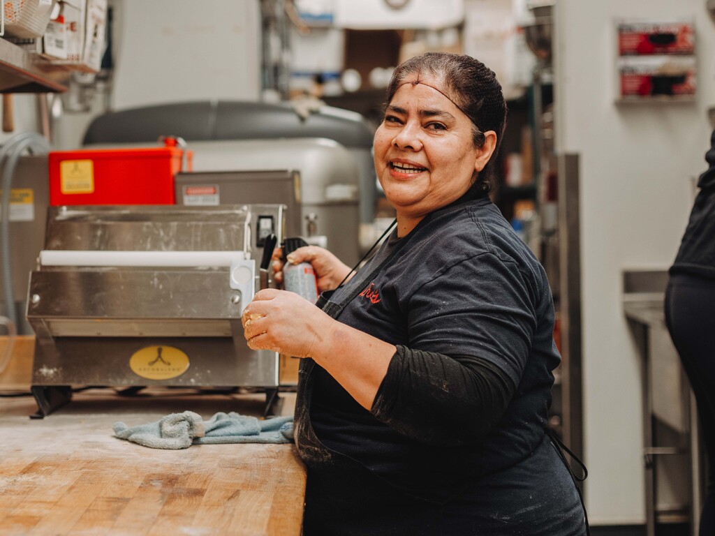 team members on the job