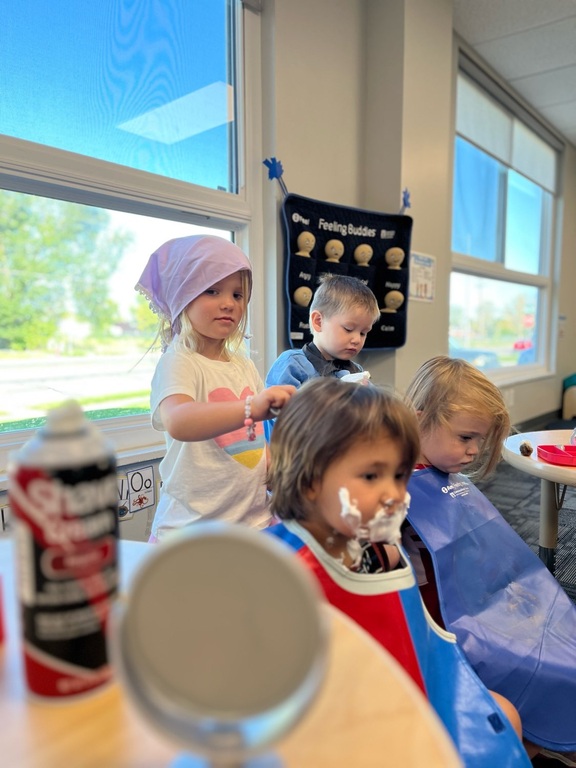 Welcome to Barber Day! Encouraging explorative play helps children navigate social situations and be ready to learn academically.