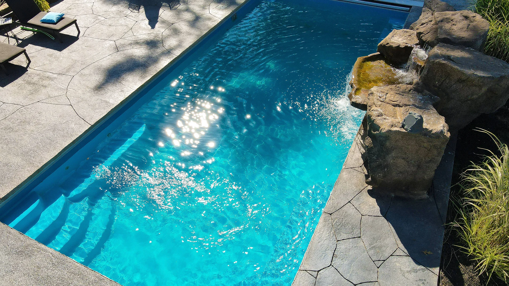 In water pools