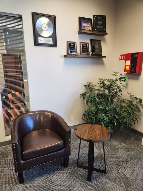 Shamrock Sales front entry/Awards wall