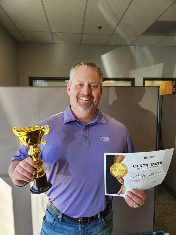 2nd annual Chili Cook Off winner - Walker Evans