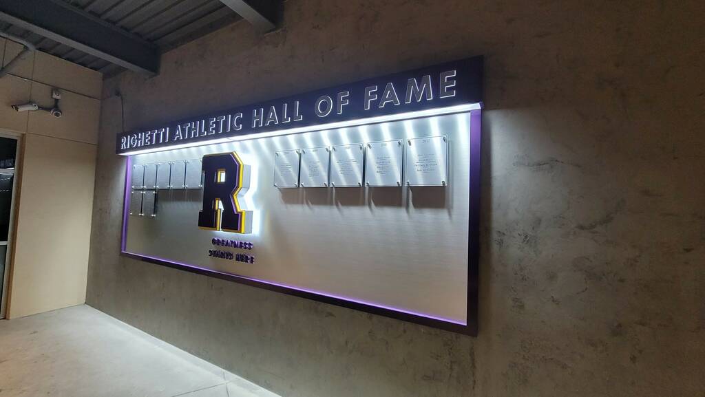 Custom recognition wall.