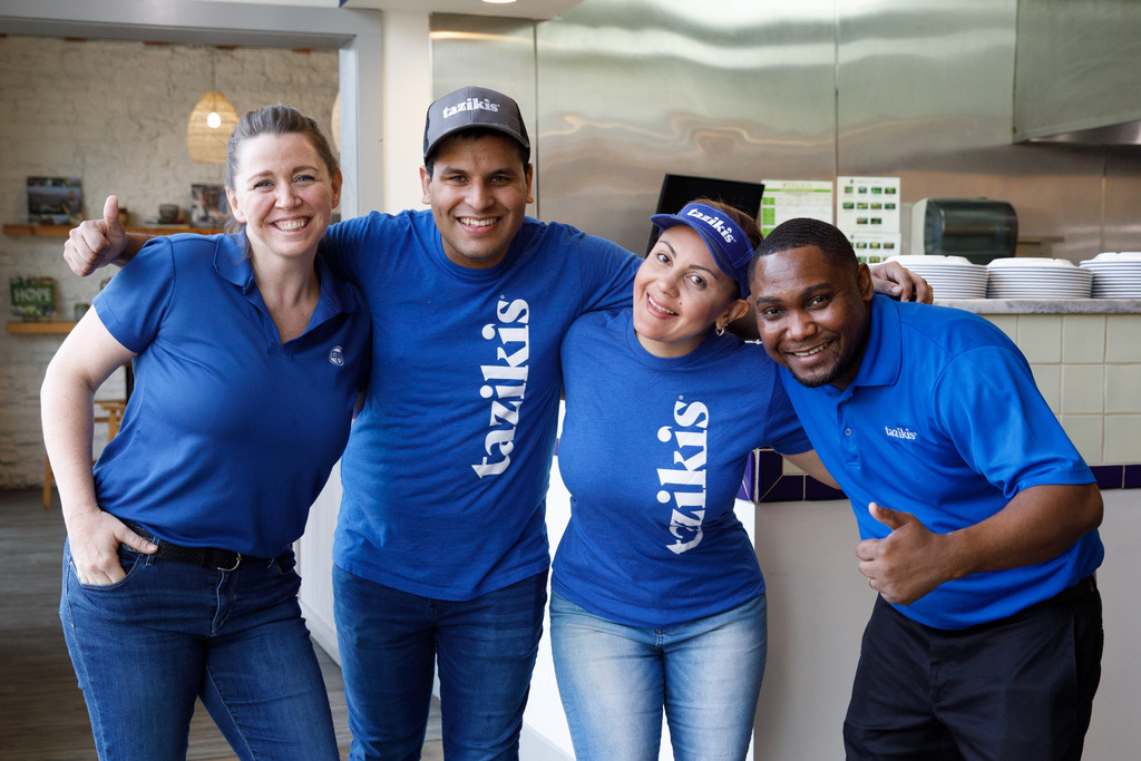 Tazikis team members on the job