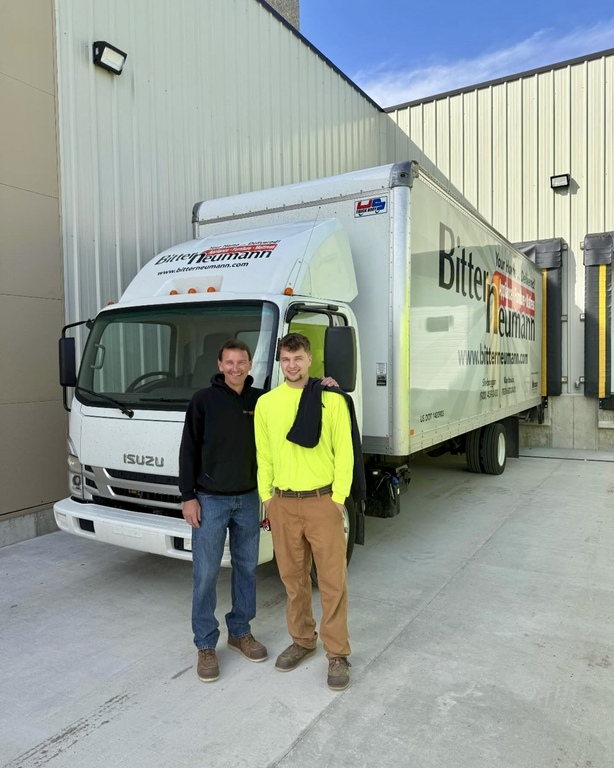 The boss wears many hats, including delivery & installation crew member where he got his start!