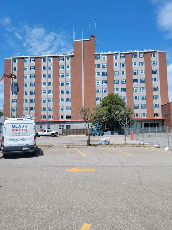 New windows on all 9 floors at Ashland University