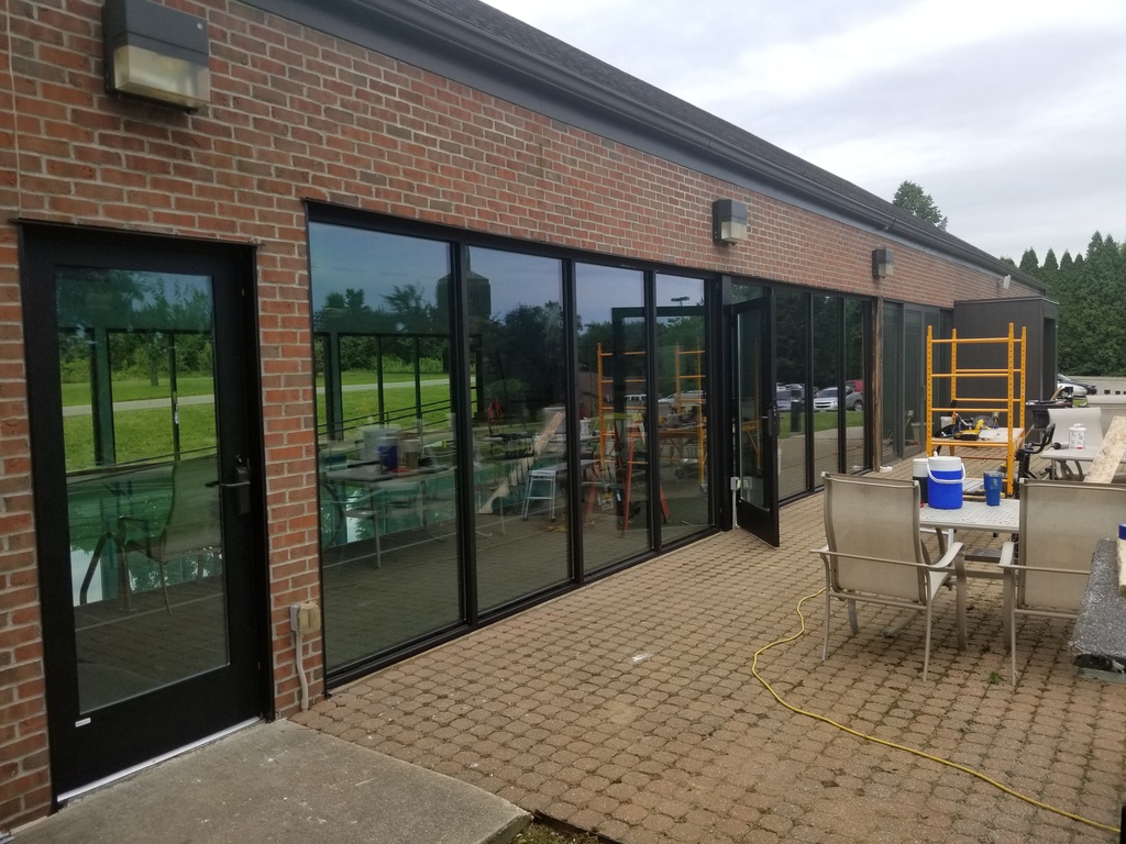 New Commercial storefront in a pool house 
