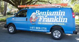 Benjamin Franklin plumbing service van