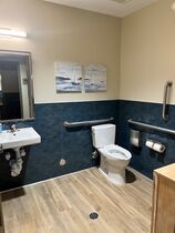 Two pristine bathrooms