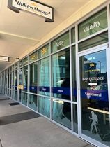 Eye grabbing window graphics on 2nd half of space