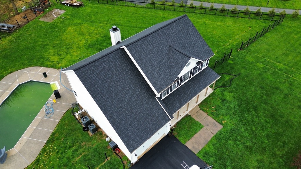 Asphalt shingle roof completed by TEC.