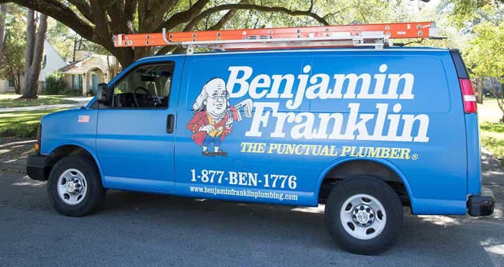 Benjamin Franklin plumbing service van