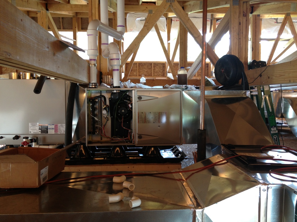 Air Handler Attic Install - Accounting Office