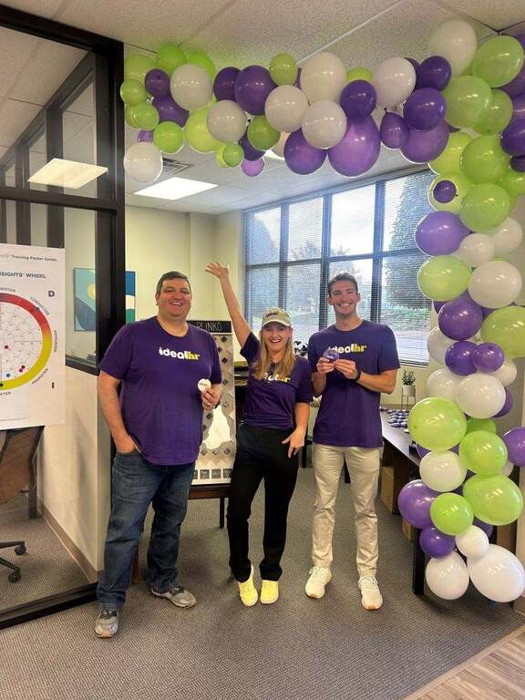 We loved our balloon arch for our grand opening.