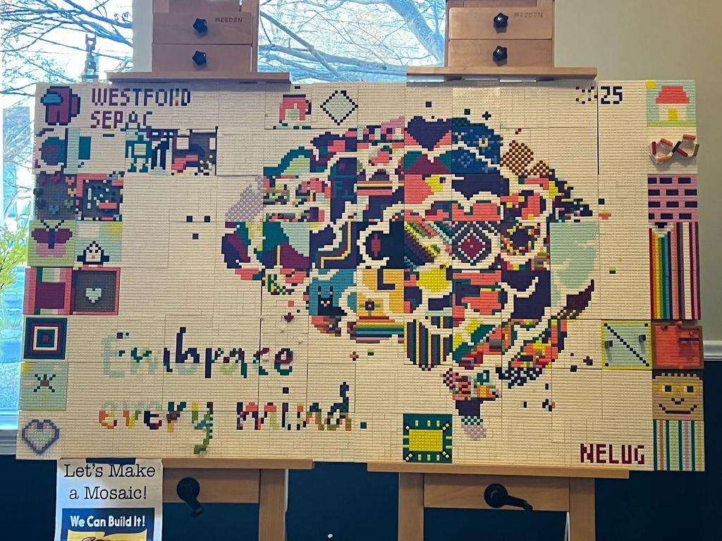 Connecting with the community during a Neurodiversity Celebration Lego event