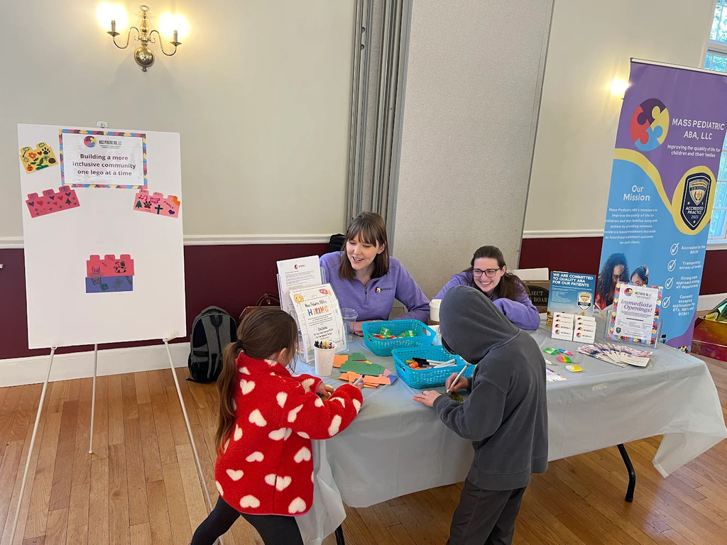 Connecting with the community during a Neurodiversity Celebration Lego event