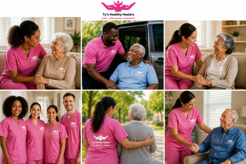 At Ty’s Healthy Healers, we are committed to providing compassionate, dependable, and high-quality home healthcare services throughout our community. Our mission is to help individuals maintain independence, dignity, and comfort while receiving care in the safety of their own homes.

We believe healthcare is more than a service — it is about building meaningful relationships and making a positive difference in people’s lives every day. Our team is made up of caring professionals who are passionate about helping others and supporting families with respect, professionalism, and compassion.

We are continuously looking for reliable, motivated, and compassionate individuals to join our growing team. Whether you are experienced in healthcare or looking to begin a rewarding career helping others, Ty’s Healthy Healers offers opportunities for growth, flexibility, and meaningful work within a supportive environment.

Join our team and become part of an organization dedicated to care, community, and excellence.

Company Website:
www.tyshealthyhealer.com