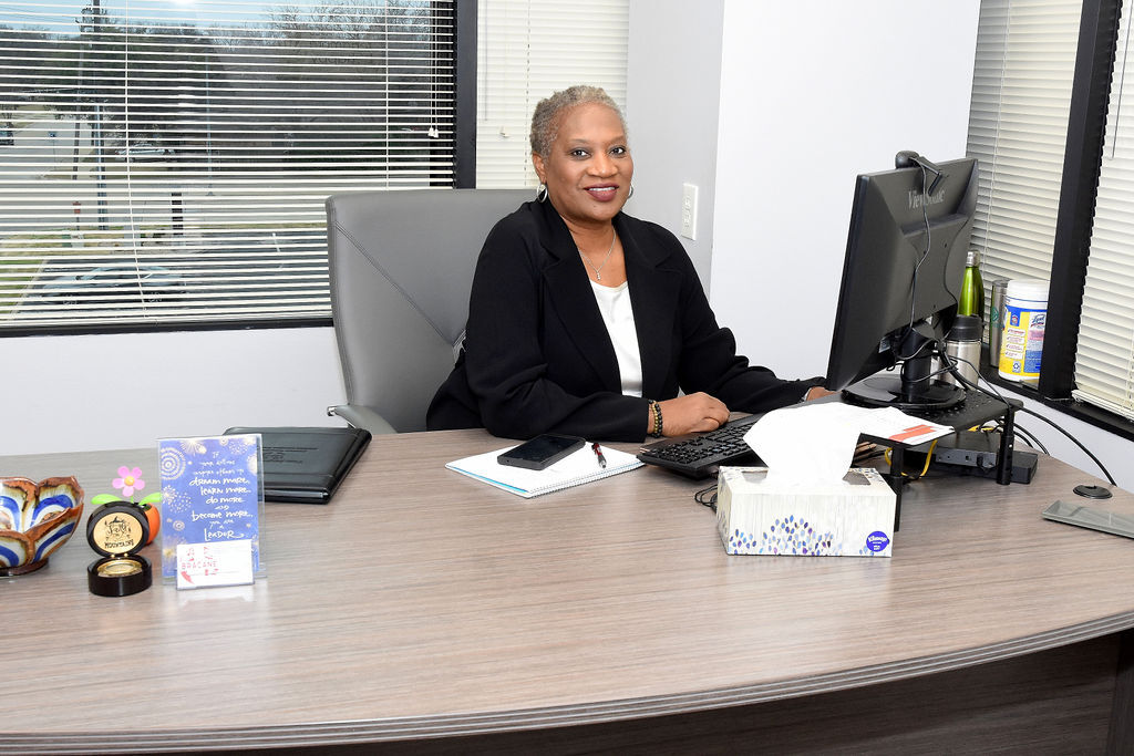 Worker at desk