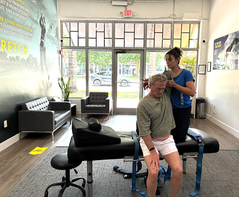 Stretch practitioners support members' mobility goals with assisted stretching techniques unique to Stretch Zone.