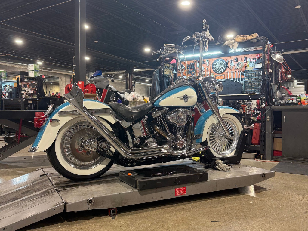 Service bay at Black Diamond Harley Davidson®