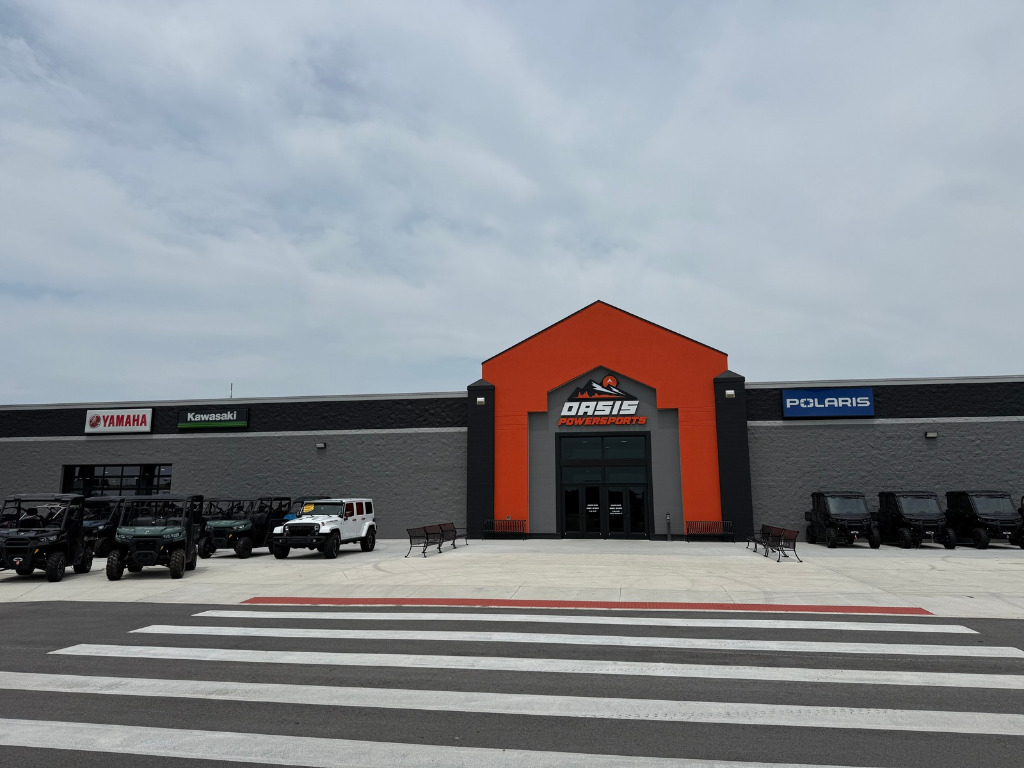 Oasis Powersports main entrance at The Oasis in Marion, IL.