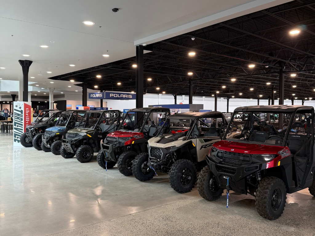 Showroom floor inside Oasis Powersports.