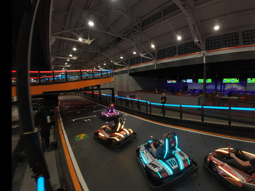 Go-Kart racing at ThrillHouse Family Entertainment Center.