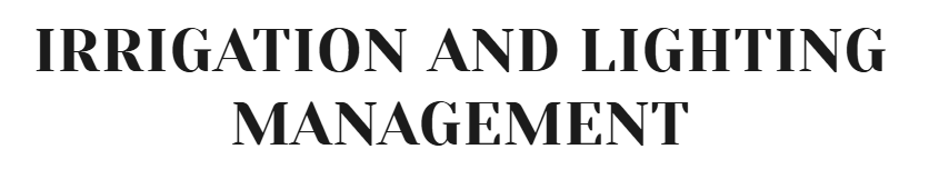 IRRIGATION AND LIGHTING MANAGMENT LLC
